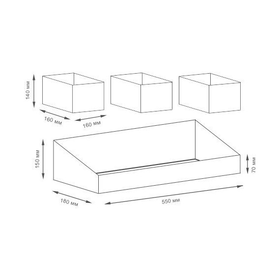 Набор корзин для белья WasserKraft Rhin WB-440 Set, цвет светло-коричневый - фото 6