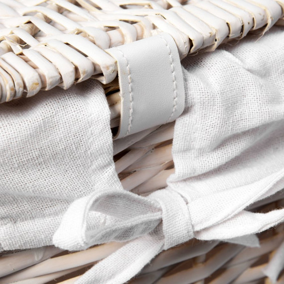 Корзина для белья WasserKraft Vils 39 см WB-560-L, цвет белый - фото 5