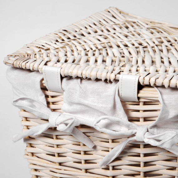 Корзина для белья WasserKraft Vils 39 см WB-560-L, цвет белый - фото 6