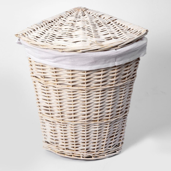 Корзина для белья WasserKraft Vils 32 см WB-560-M, цвет белый - фото 2