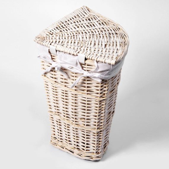 Корзина для белья WasserKraft Vils 32 см WB-560-M, цвет белый - фото 3