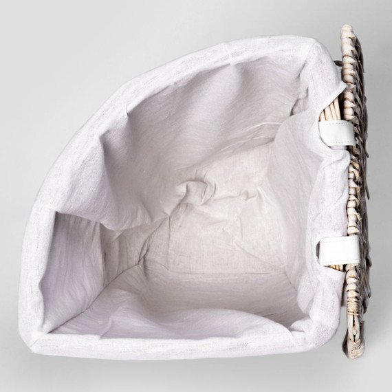 Корзина для белья WasserKraft Vils 32 см WB-560-M, цвет белый - фото 7