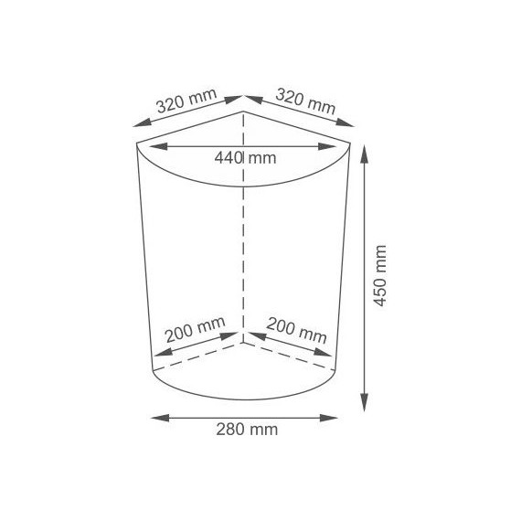 Корзина для белья WasserKraft Vils 32 см WB-560-M, цвет белый - фото 9