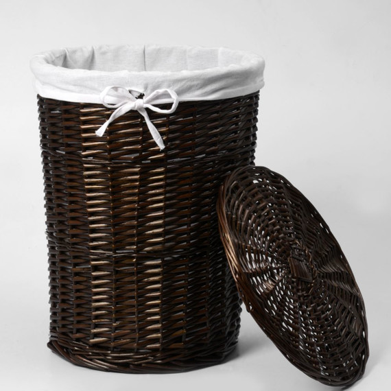 Корзина для белья WasserKraft Elbe 39 см WB-740-M, цвет тёмно-коричневый - фото 3