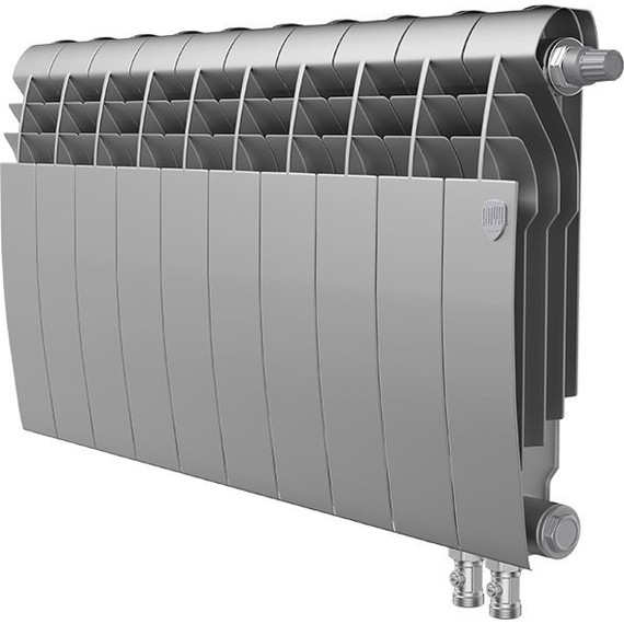 Радиатор Royal Thermo BiLiner 350 VD Silver Satin 800х430 мм (10 секций) - фото 