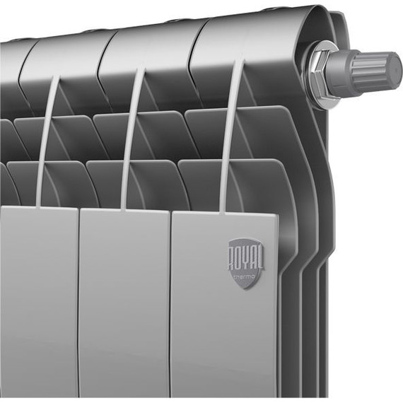 Радиатор Royal Thermo BiLiner 350 VD Silver Satin 960х430 мм (12 секций) - фото 2