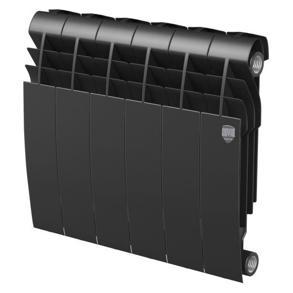 Радиатор Royal Thermo Biliner 350 Noire Sable 480х430 мм (6 секций) - фото 