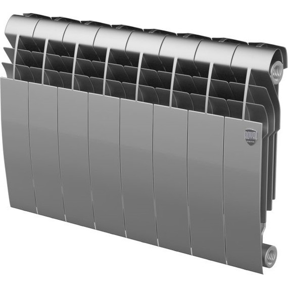 Радиатор Royal Thermo Biliner 350 Silver Satin 640х430 мм (8 секций) - фото 