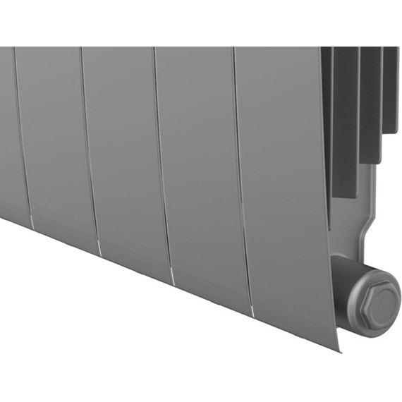 Радиатор Royal Thermo BiLiner 500 Silver Satin 480х570 мм (6 секций) - фото 3