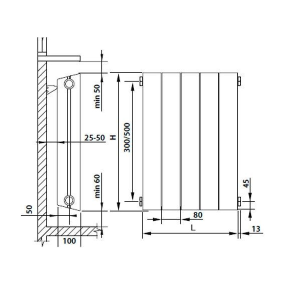 Радиатор Royal Thermo Piano Forte 500 Bianco Traffico 960х590 мм (12 секций) - фото 4