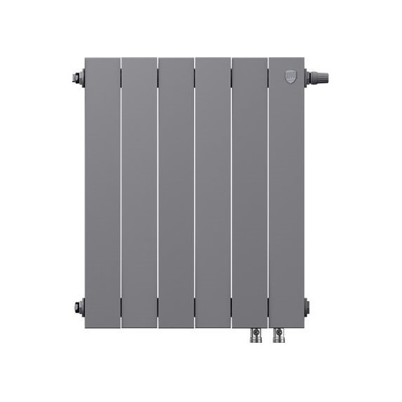 Радиатор Royal Thermo Piano Forte 500 VD Silver Satin 480х590 мм (6 секций) - фото 2