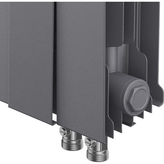 Радиатор Royal Thermo Piano Forte 500 VD Silver Satin 480х590 мм (6 секций) - фото 4