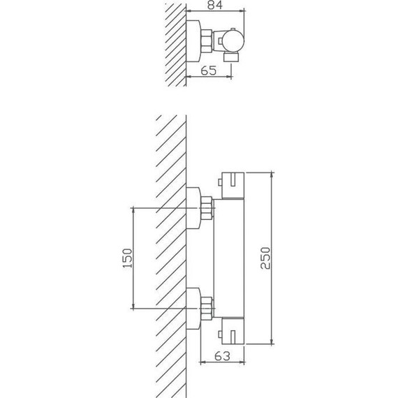 Смеситель для душа с термостатом Haiba HB20809 - фото 2