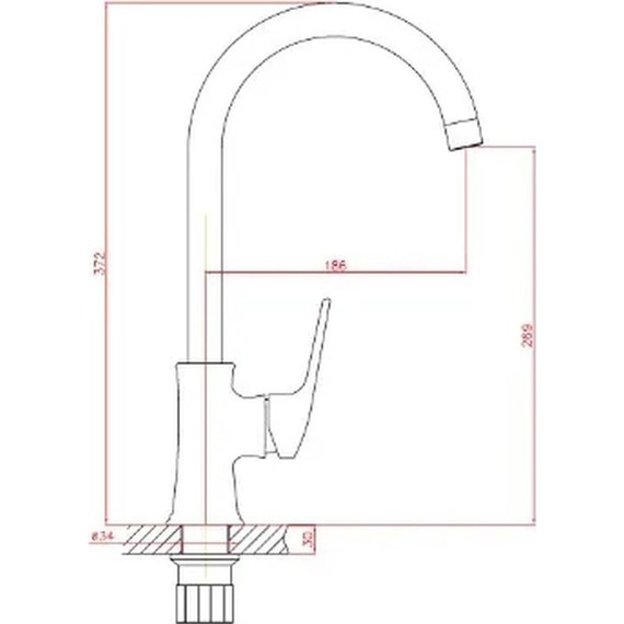 Смеситель для кухни Haiba HB70165 - фото 2