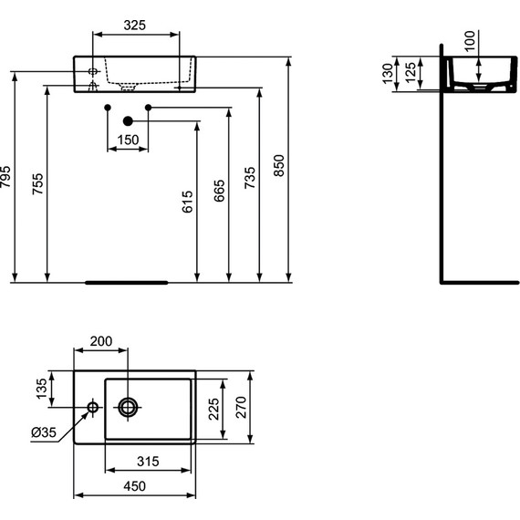 Раковина-чаша Ideal Standard Strada 45 см K081701 - фото 3