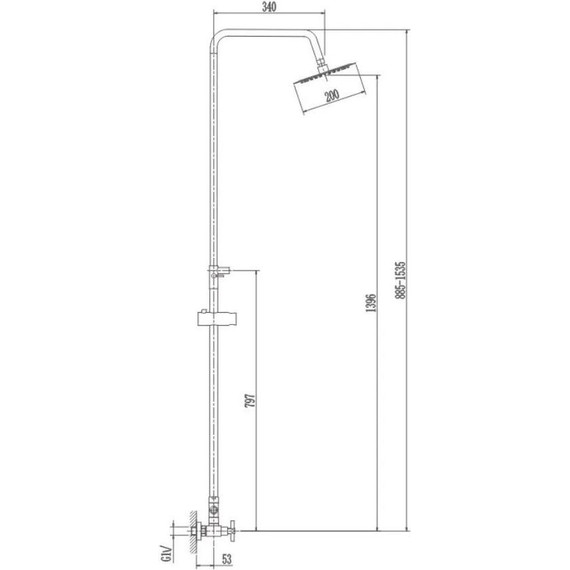 Душевая стойка Haiba HB24808 - фото 5