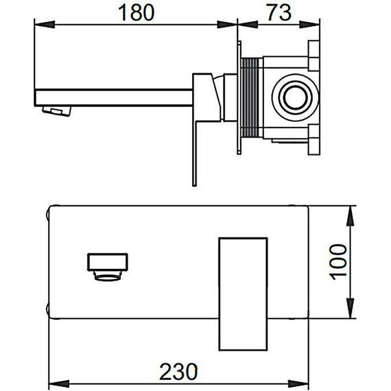Смеситель для раковины настенный Gerhans K11525 - фото 3