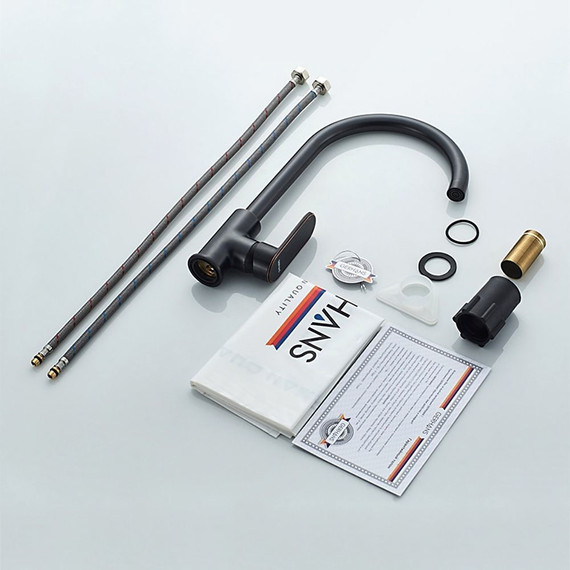 Смеситель для кухни Gerhans K14022T, черная бронза, Цвет производителя: бронза - фото 7