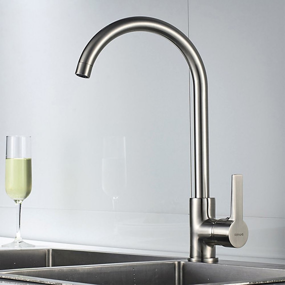 Смеситель для кухни Gerhans K14084A, сатин - фото 3