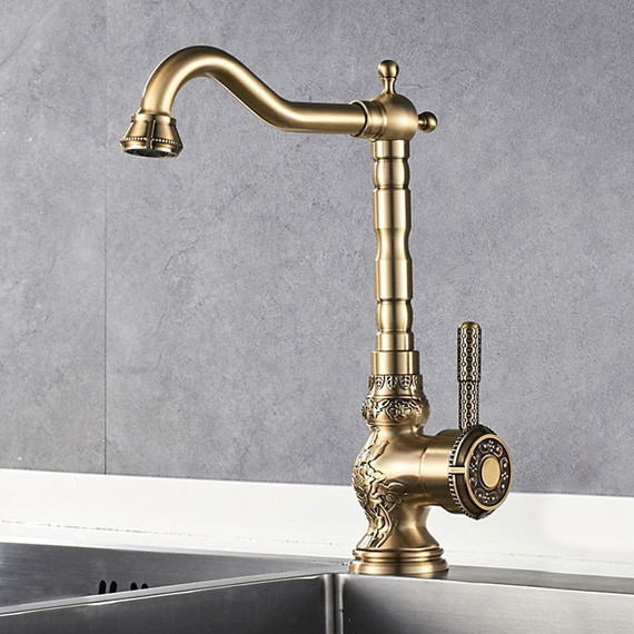 Смеситель для кухни Gerhans K14218, бронза - фото 9