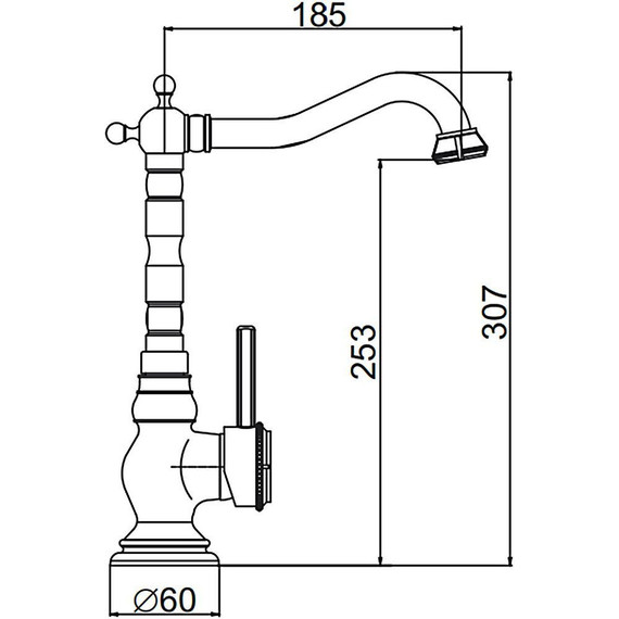Смеситель для кухни Gerhans K14218, бронза - фото 11