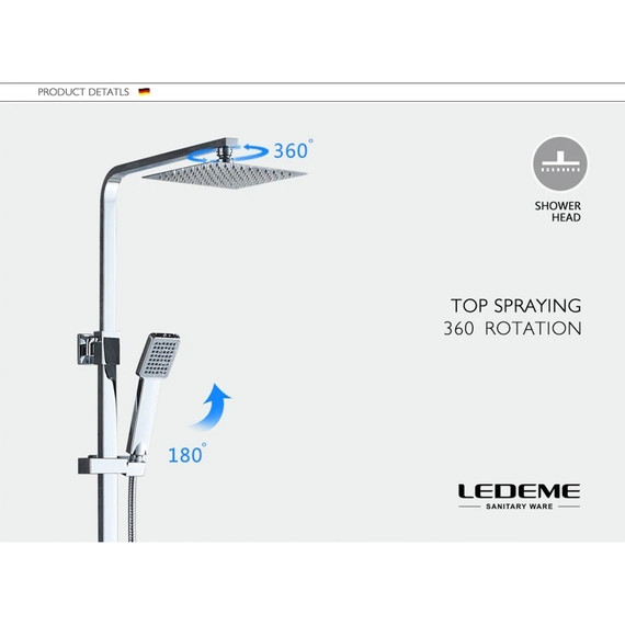 Душевая стойка Ledeme L2416 - фото 4