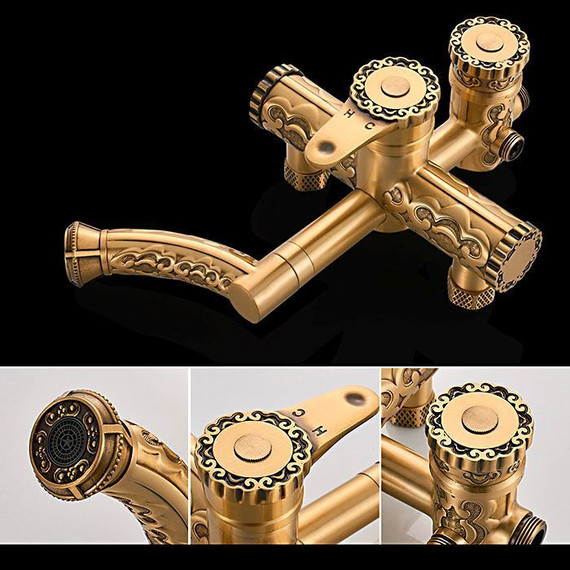 Душевая стойка Gerhans K19018, античная бронза - фото 7