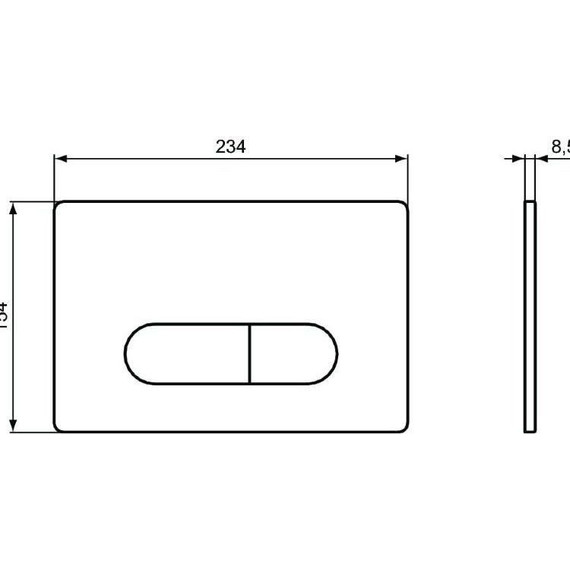 Инсталляция Ideal Standard Prosys 120 P с подвесным унитазом Strada II AquaBlade P387001 (кнопка Oleas P1, хром) - фото, картинка 10 Инсталляция Ideal Standard Prosys 120 P с подвесным унитазом Strada II AquaBlade P387001 (кнопка Oleas P1, хром) - фото 10