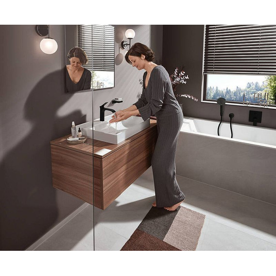 Смеситель для ванны Hansgrohe Vivenis 75415670, черный матовый - фото 3