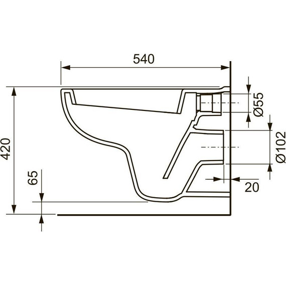 Унитаз подвесной TECE V04 9700004 - фото, картинка 3 Унитаз подвесной TECE V04 9700004 - фото 3