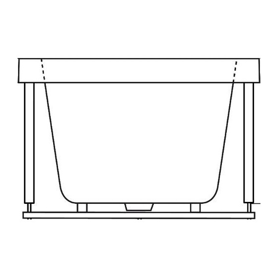 Ванна акриловая Bas Нирвана 150х70 см (на каркасе), Размер - мм: 1500х700 - фото 6