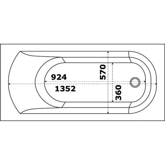 Ванна акриловая Bas Нирвана 150х70 см (на каркасе), Размер - мм: 1500х700 - фото 8