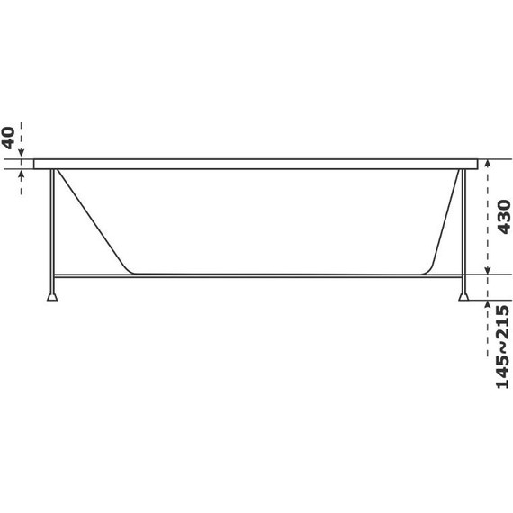 Ванна акриловая Bas Нирвана 180х80 см (на каркасе), Размер - мм: 1800х800 - фото, картинка 6 Ванна акриловая Bas Нирвана 180х80 см (на каркасе), Размер - мм: 1800х800 - фото 6