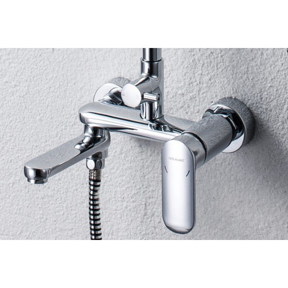 Душевая стойка BRAVAT OPAL F6125183CP-A-RUS - фото, картинка 6 Душевая стойка BRAVAT OPAL F6125183CP-A-RUS - фото 6