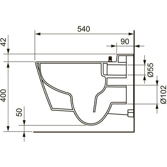 Унитаз подвесной безободковый TECEone 9700204 - фото, картинка 8 Унитаз подвесной безободковый TECEone 9700204 - фото 8