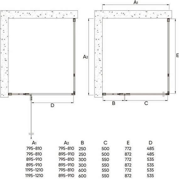 Душевое ограждение Veconi Rovigo 100х100 см RV073-100100-01-C4, хром/прозрачное - фото 5