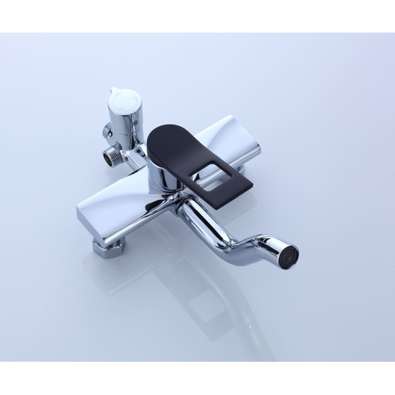 Душевая стойка Bronze de Luxe Element EL77CB, хром/чёрный матовый - фото 3