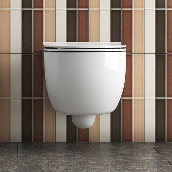 Унитаз подвесной безободковый Globo Mode MES02BI - фото 4