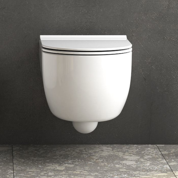 Унитаз подвесной безободковый Globo Mode MES02BI - фото 6