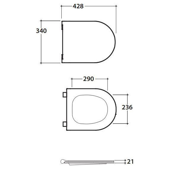 Унитаз подвесной безободковый Globo Mode MES02BI - фото 8