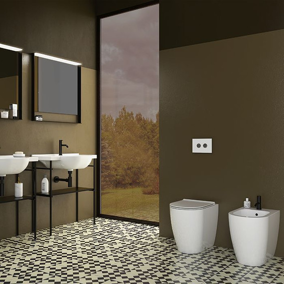 Раковина подвесная Globo Mode 80 см ME080BI*1 - фото, картинка 3 Раковина подвесная Globo Mode 80 см ME080BI*1 - фото 3