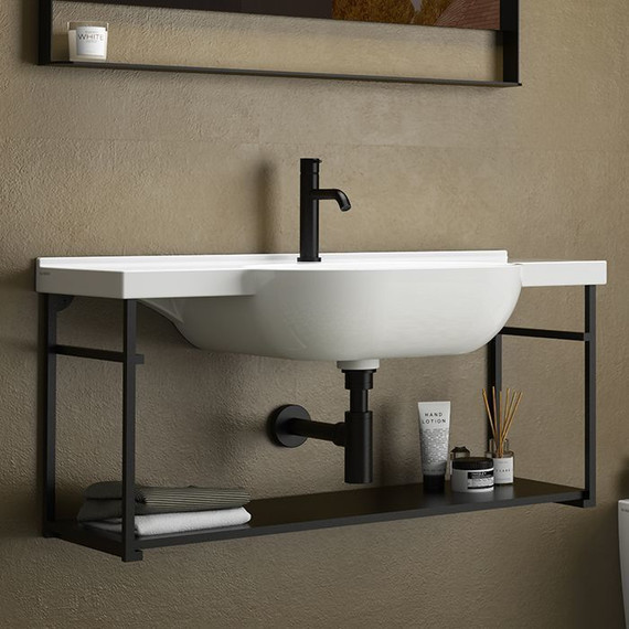 Раковина подвесная Globo Mode 100 см ME100BI*1 - фото, картинка 5 Раковина подвесная Globo Mode 100 см ME100BI*1 - фото 5