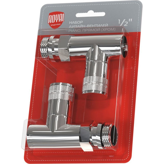 Вентиль для радиатора прямой Royal Thermo Piano 1/2 RTE 50.024 - фото 2