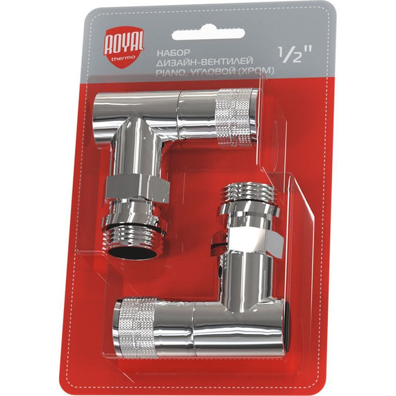 Вентиль для радиатора угловой Royal Thermo Piano 1/2 RTE 50.028 - фото 2