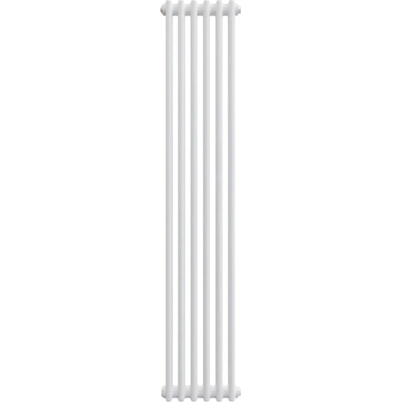Вертикальный радиатор Zehnder Charleston 2180 300х1790 мм (6 секций) боковое подключение, белый - фото 