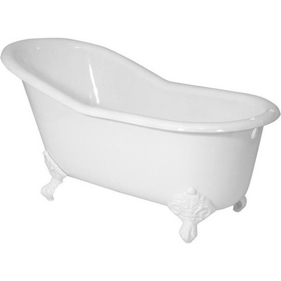 Ванна отдельностоящая Magliezza Gracia WH 170x76 см (ножки белый) - фото 