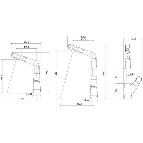 Смеситель для кухни Lemark Soul LM6008BR, черный/красный - фото 7