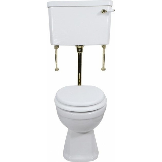 Унитаз-компакт Magliezza Retro 7009 (механизм слива золото) - фото 6