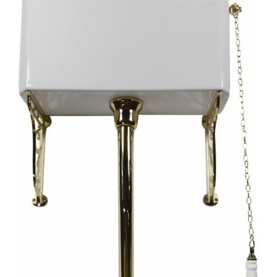 Унитаз-компакт Magliezza Retro 7010 (механизм слива золото) - фото 11