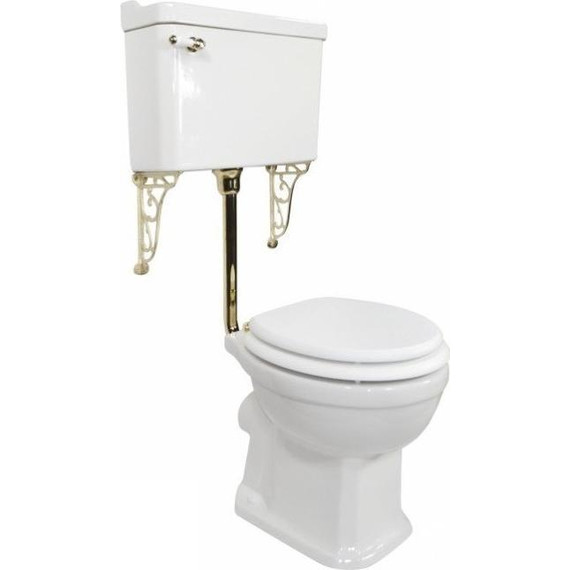 Унитаз-компакт Magliezza Retro 7009 (механизм слива золото) - фото 2